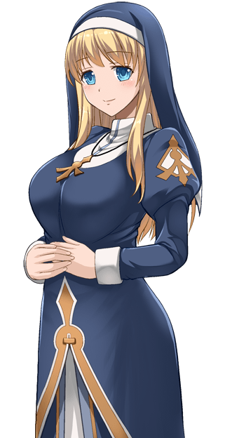 Whitemoor Emiliana Saint Emiliana Game Cg Girl Blonde Hair Blue Eyes Breasts Game