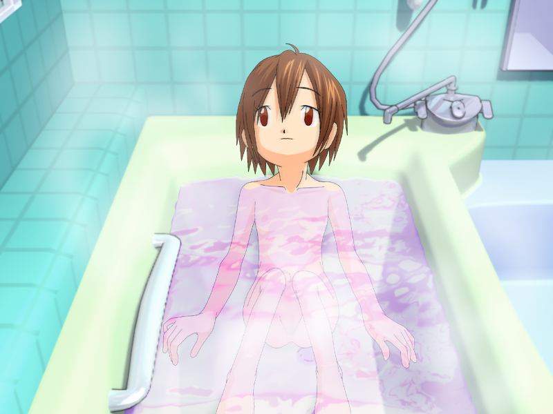 Yagami Hikari Digimon Digimon Adventure 1girl Bath Bathroom Brown