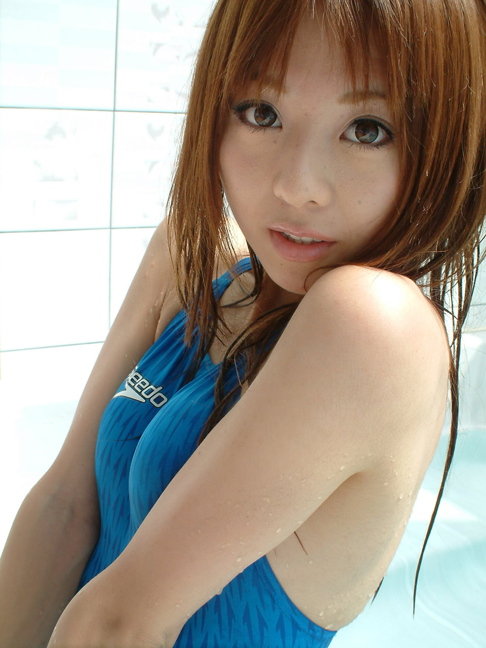 Airi Mii Highres Girl Asian Bath Brown Hair Japanese Nationality Long Hair Photo