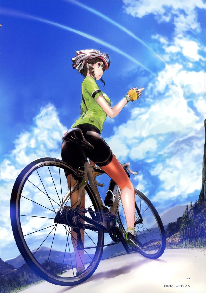 Mikazuki Akira Asada Shino Sword Art Online Highres 1girl Bicycle