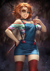 Chucky Striped Highres Non Web Source Ass Blood Blood On Hands