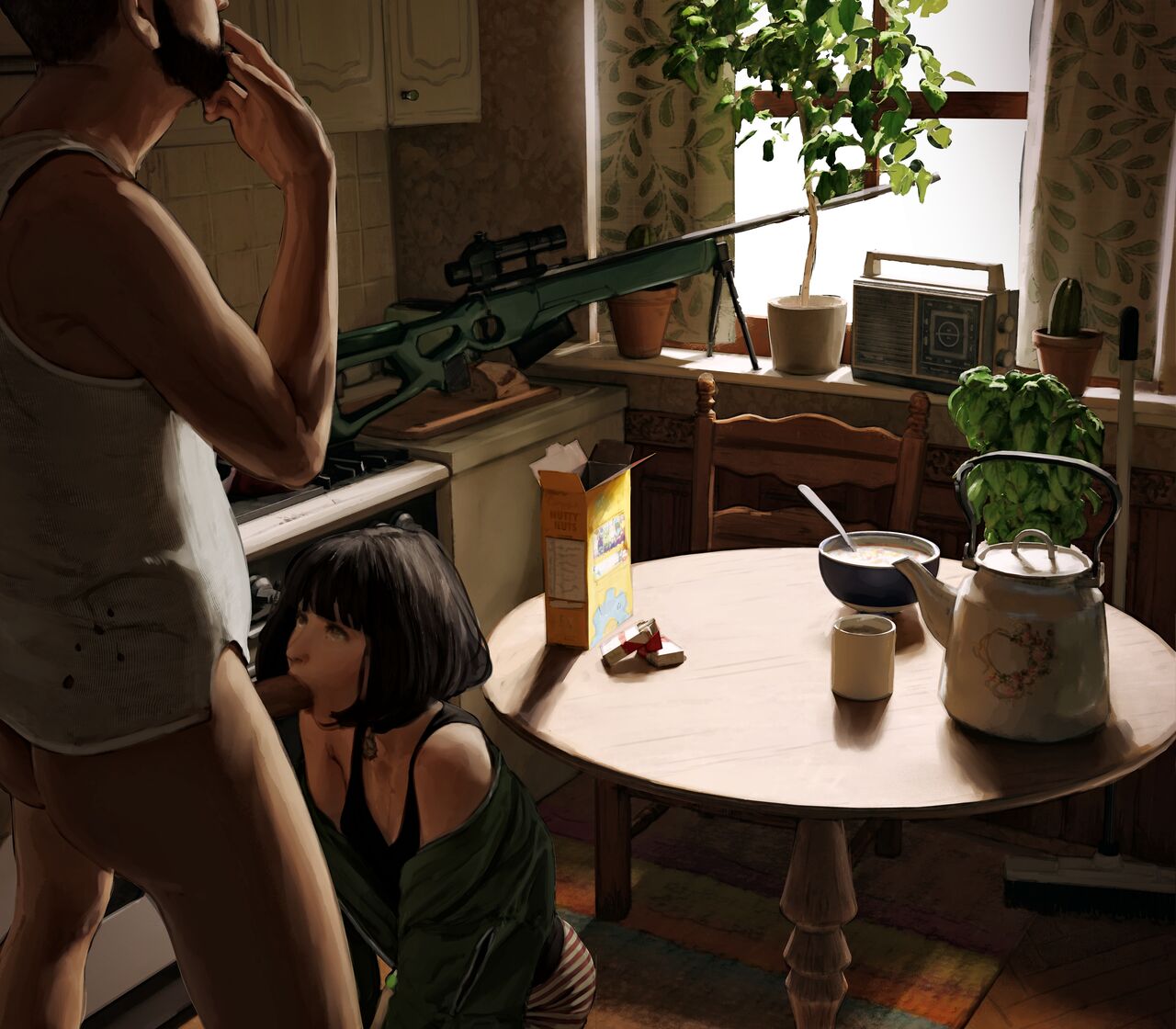 diathorn, mathilda lando, leon the professional, 1girl, fellatio, oral,  uncensored - Image View - | Gelbooru - Free Anime and Hentai Gallery