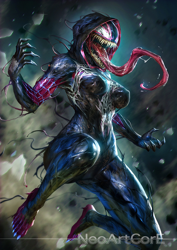 Neoartcore Ann Weying Gwenom She Venom Venom Venom Marvel 