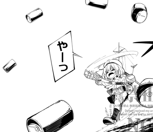 1girl braid closed_eyes depth_charge etorofu_(kancolle) greyscale hat ifuji_shinsen kantai_collection machinery monochrome open_mouth pleated_skirt running sailor_collar sailor_hat sailor_shirt shirt short_hair side_braids skirt solo throwing watermark