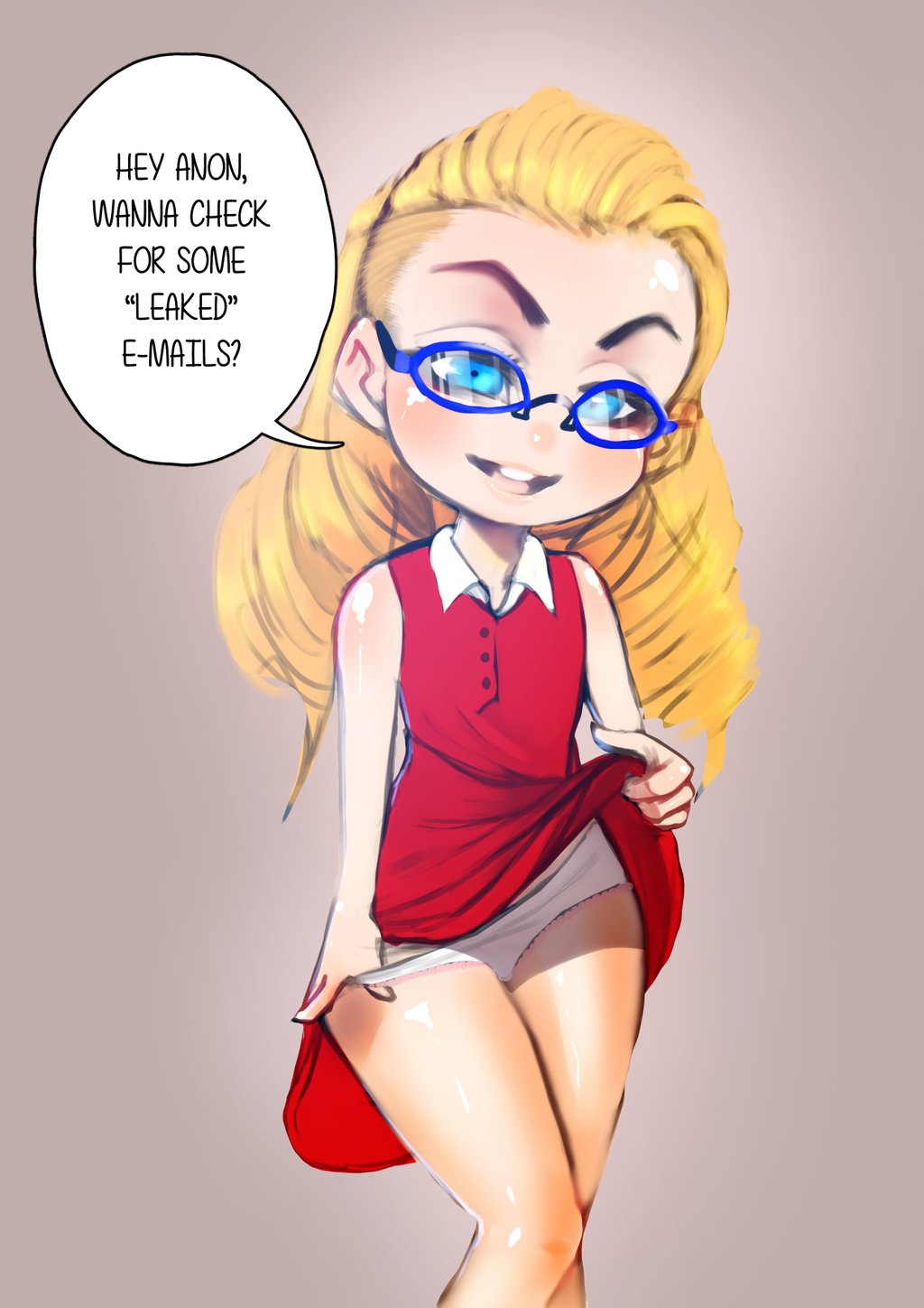 highres, 1girl, blonde hair, glasses, hilloli clitton, loli, panties,  political weeaboo, solo, underwear - Image View - | Gelbooru - Free Anime  and Hentai Gallery