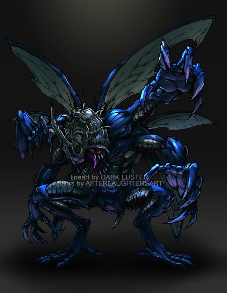 bug digimon digimon_(creature) exoskeleton horns kabuterimon rhinoceros_beetle sharp_teeth teeth