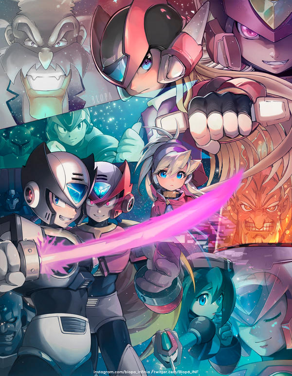 2girls 6+boys armor bald blonde_hair blopa-inf blue_eyes brown_hair capcom ciel_(mega_man) closed_eyes corruption dark_persona dr._weil_(mega_man) dr._wily_(mega_man) energy energy_sword evil_grin evil_smile facial_hair frown gloves glowing glowing_eyes green_eyes grin hand_on_own_cheek hand_on_own_face helmet holding holding_sword holding_weapon iris_(mega_man) long_hair looking_at_viewer looking_to_the_side mega_man_(classic) mega_man_(series) mega_man_x_(series) mega_man_zero_(series) mega_man_zx multiple_boys multiple_girls multiple_persona mustache omega_(mega_man) ponytail purple_eyes red_eyes short_hair sigma_(mega_man) smile sword vile_(mega_man) weapon white_hair x_(mega_man) zero(z)_(mega_man) zero_(mega_man)