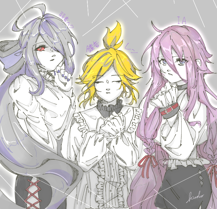 25-ji_len 25-ji_nightcord_de._(project_sekai) ia_(vocaloid) kagamine_len project_sekai yowane_haku