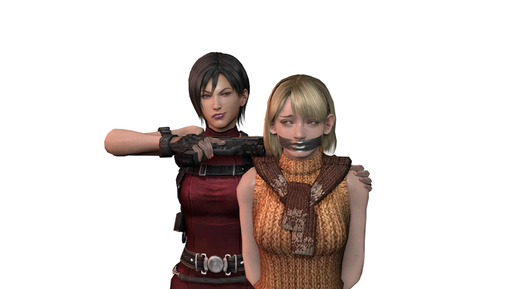 Theblendertaper Ada Wong Ashley Graham Capcom Resident Evil Resident Evil 4 2girls 3d 