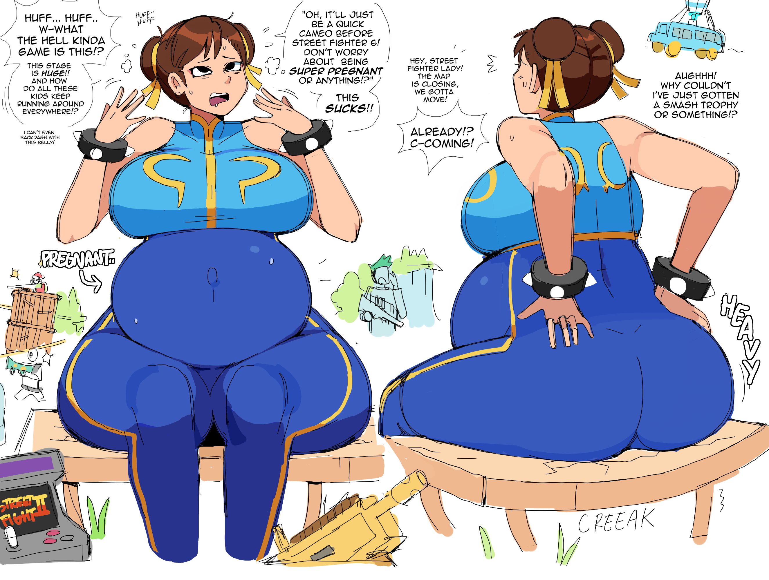 Lewdlemage Chun Li Capcom Street Fighter Highres 1girl Ass Breasts Large Breasts 3133