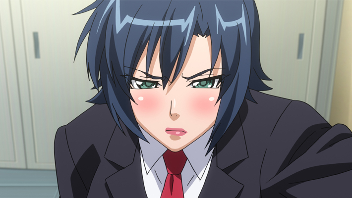 Kazama Rinne Genkaku Cool Na Sensei Ga Aheboteochi Screencap Tagme Blue Hair Business Suit