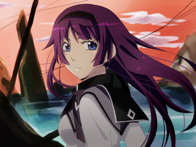 10s akemi_homura akemi_homura_(magical_girl) aoi_shigure bakemonogatari blue_eyes hairband long_hair magical_girl mahou_shoujo_madoka_magica mahou_shoujo_madoka_magica_(anime) monogatari_(series) purple_hair saitou_chiwa senjougahara_hitagi voice_actor_connection