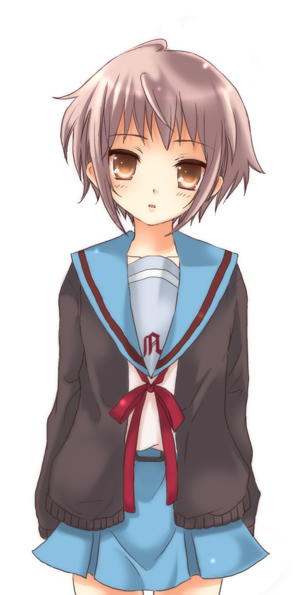 00s bad_id bad_pixiv_id ebimayo highres nagato_yuki school_uniform serafuku solo suzumiya_haruhi_no_yuuutsu