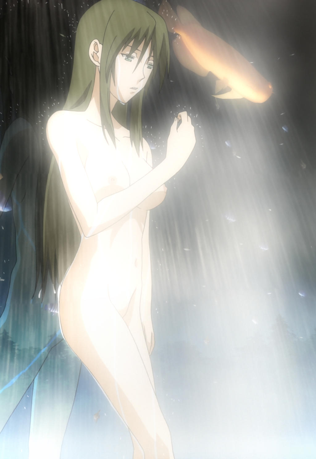 Asougi Rin Mnemosyne Highres Screencap 1girl Against Glass Anime Screencap Aquarium Ass