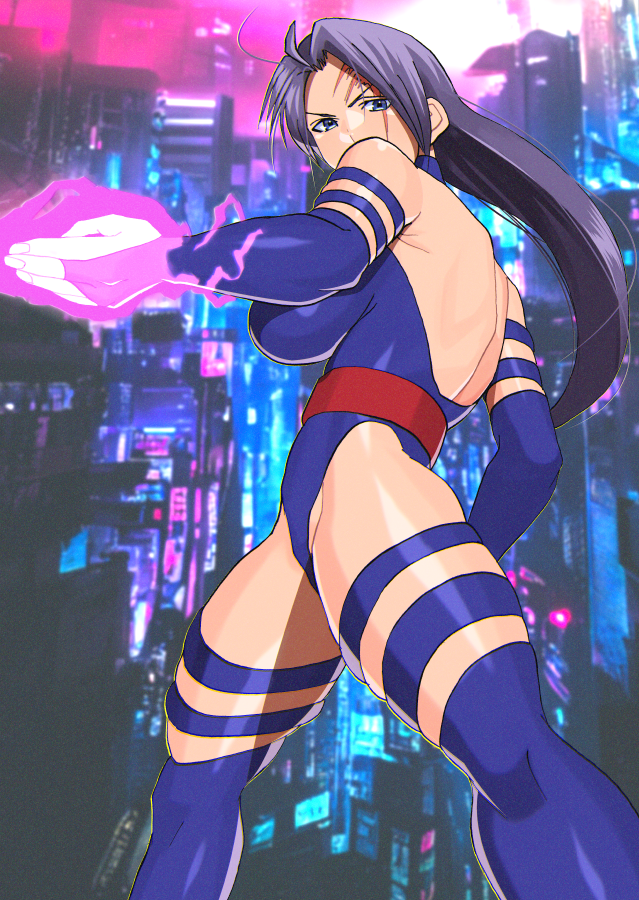 Akisu K Psylocke Marvel Marvel Vs Capcom Marvel Vs Capcom 2 X Men 1girl Animification 1788