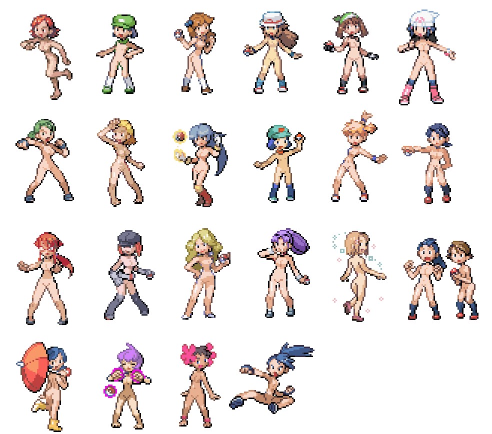 Pokemon trainers naked