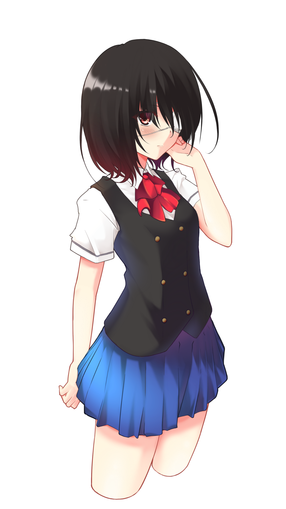 Wish White Misaki Mei Another Bad Id Bad Pixiv Id Highres 10s 1girl Black Hair Blue 