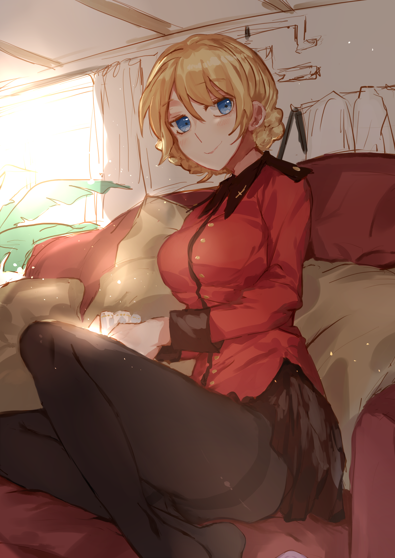 Darjeeling Girls Und Panzer Girls Und Panzer Bad Id Bad Pixiv Id Highres 10s 1girl 