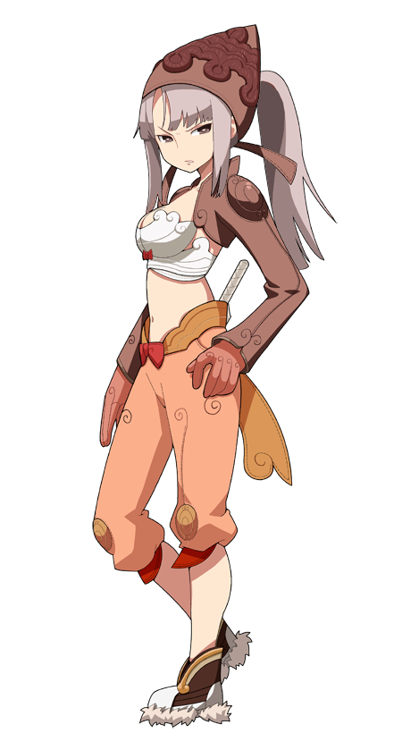 1girl bandana boots bow bow_bra bra breasts brown_bandana brown_footwear brown_gloves brown_jacket cleavage clenched_teeth frown full_body fur-trimmed_boots fur_trim gloves grey_eyes grey_hair hand_on_own_hip heel_up high_ponytail imaizumi_teruhiko jacket large_variant_set long_hair long_sleeves looking_at_viewer medium_breasts midriff narrowed_eyes navel official_art pink_shorts ragnarok:_guild_masters ragnarok_online red_bow shorts shrug_(clothing) sidelocks simple_background solo standing teeth thief_(ragnarok_online) transparent_background underwear v-shaped_eyebrows variant_set white_bra