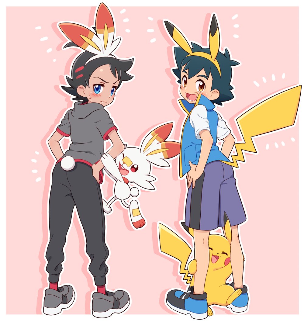 Okaohito Ash Ketchum Goh Pokemon Pikachu Creatures Company