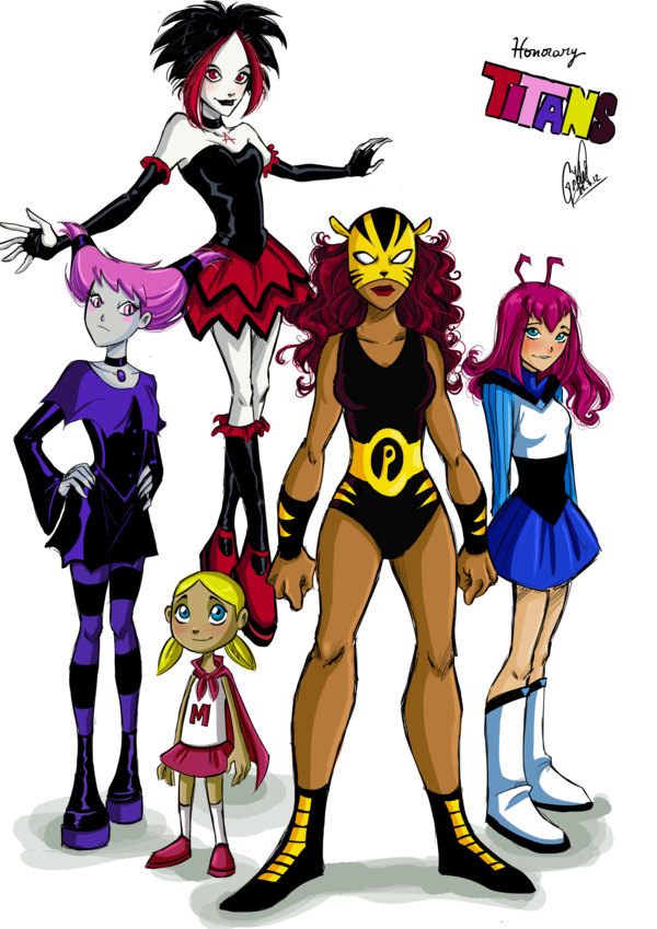 Argent Jinx Dc Kole Melvin Pantha Cartoon Network Dc Comics Teen Titans Black Legwear 