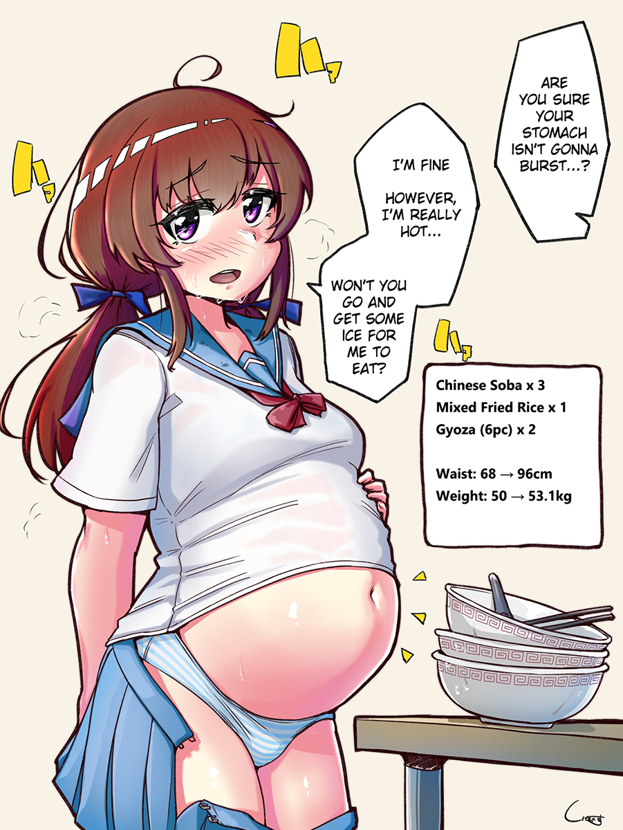 Belly stuffing hentai