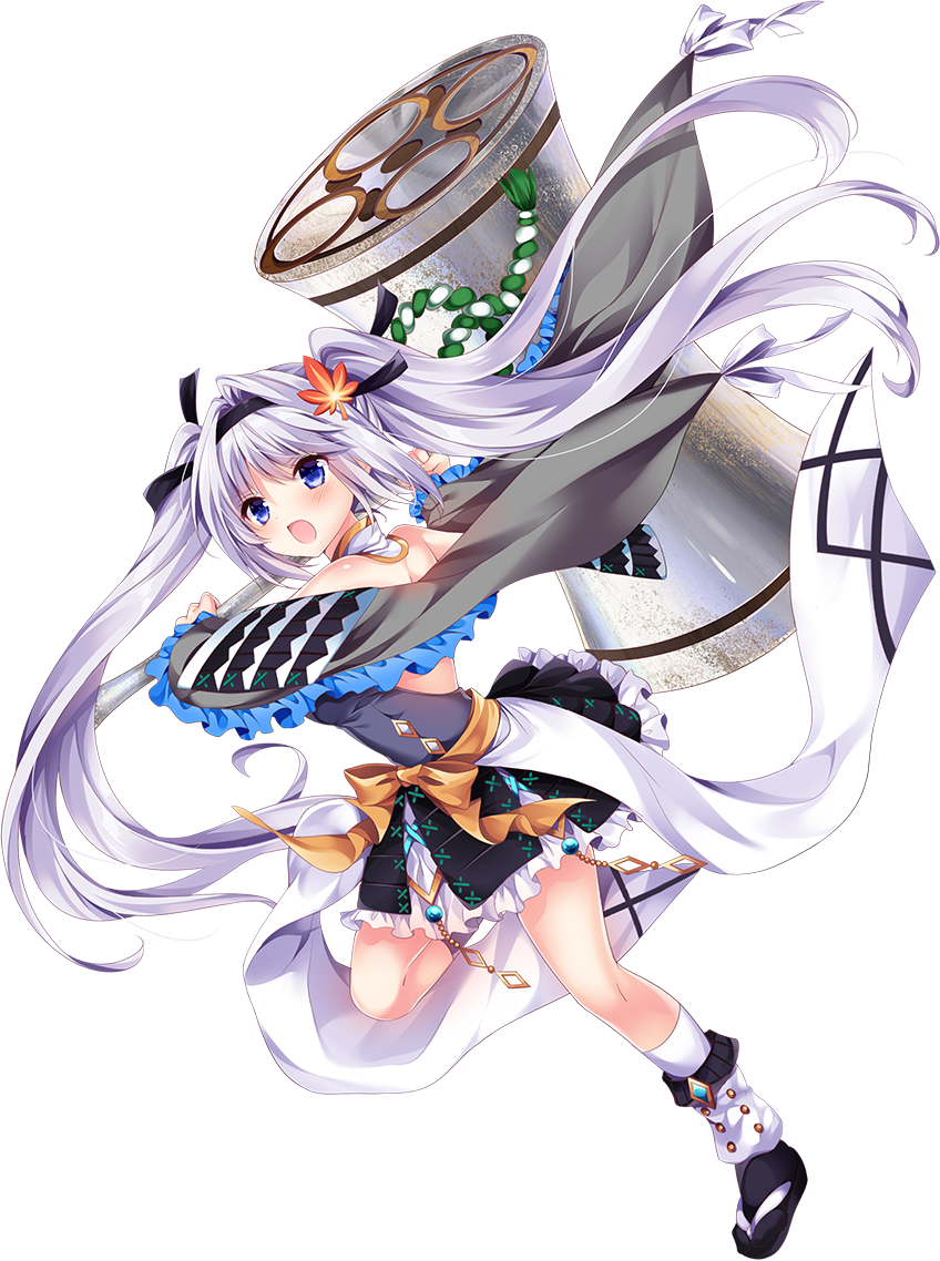Oshiro Projectre Silver Hair Artist Request Official Art O 1girl O Bare Shoulders 