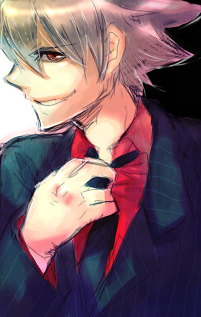 00s bad_id bad_pixiv_id formal_clothes kotono male_focus red_eyes solo soul_eater soul_evans