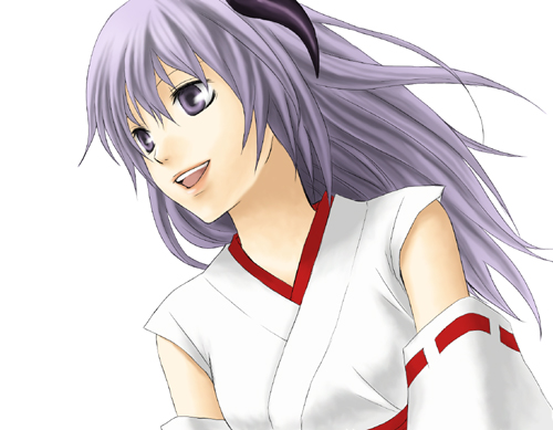 00s bad_id bad_pixiv_id hanyuu higurashi_no_naku_koro_ni horns lowres miu_(artist) purple_eyes purple_hair solo