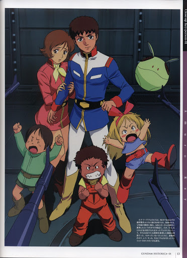 Amuro Ray Fraw Bow Haro Katz Howan Kikka Kitamoto Letz Cofan Gundam Mobile Suit Gundam 