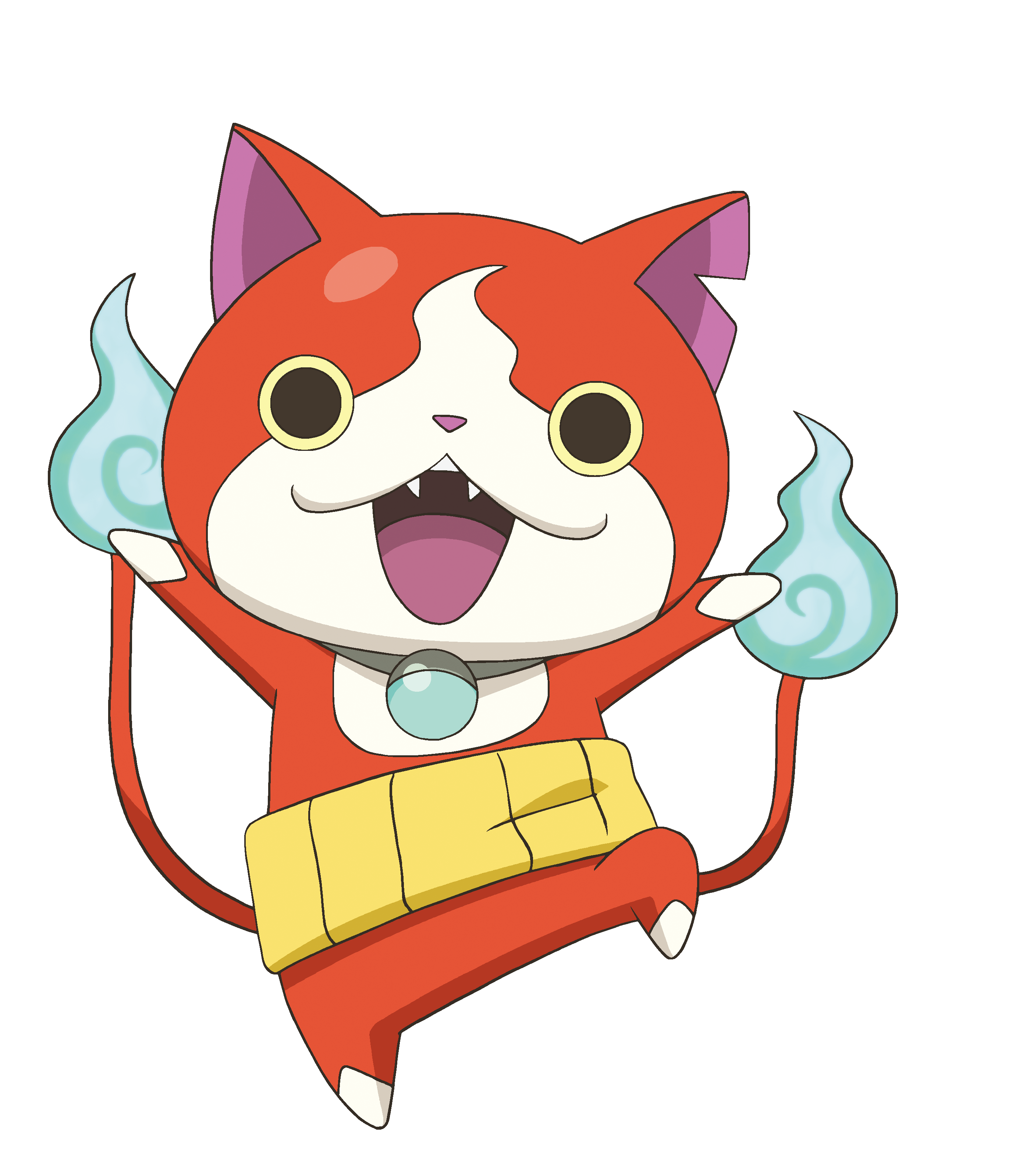 Jibanyan Youkai Watch Absurdres Highres Official Art Looking At Viewer No Humans Open