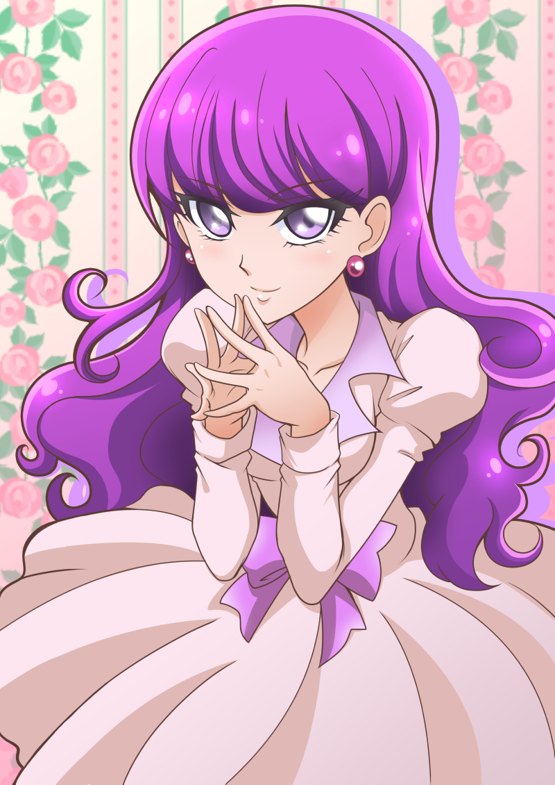 Kotozume Yukari Kirakira Precure A La Mode Precure 10s Black Eyes Blush Dress Long Hair 7715