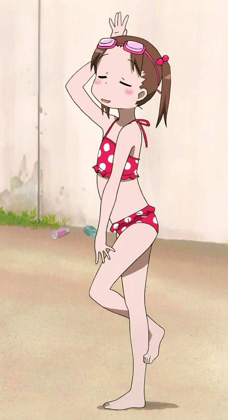 Matsuoka Miu Ichigo Mashimaro Highres 1girl Bikini Brown Hair