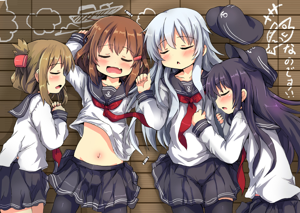 Oshiruko Uminekotei Akatsuki Kancolle Hibiki Kancolle Ikazuchi Kancolle Inazuma 6693