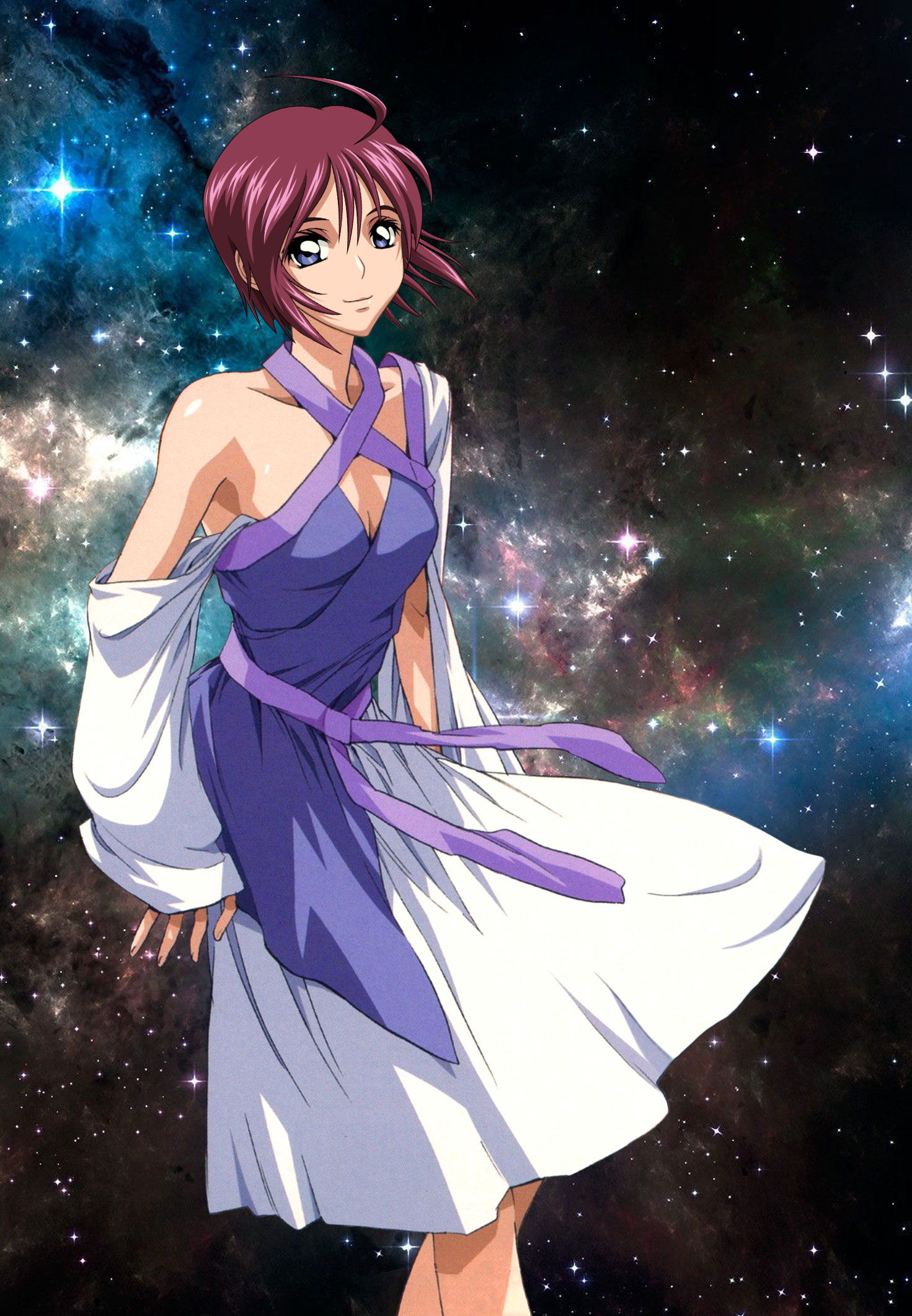 Lunamaria Hawke Gundam Gundam Seed Gundam Seed Destiny Highres Third Party Edit 1girl