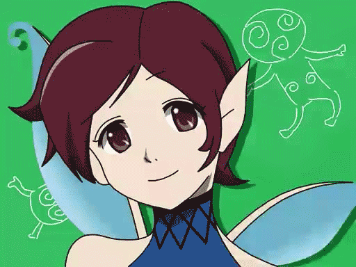 Pixie Megami Tensei Fukkireta Shin Megami Tensei Animated Animated Gif Girl Brown Eyes