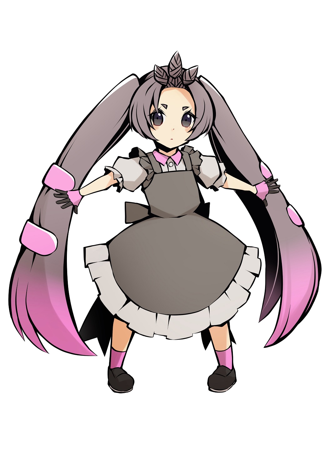 Lopmon Digimon Highres 1girl Female Focus Personification Solo Twintails Image View