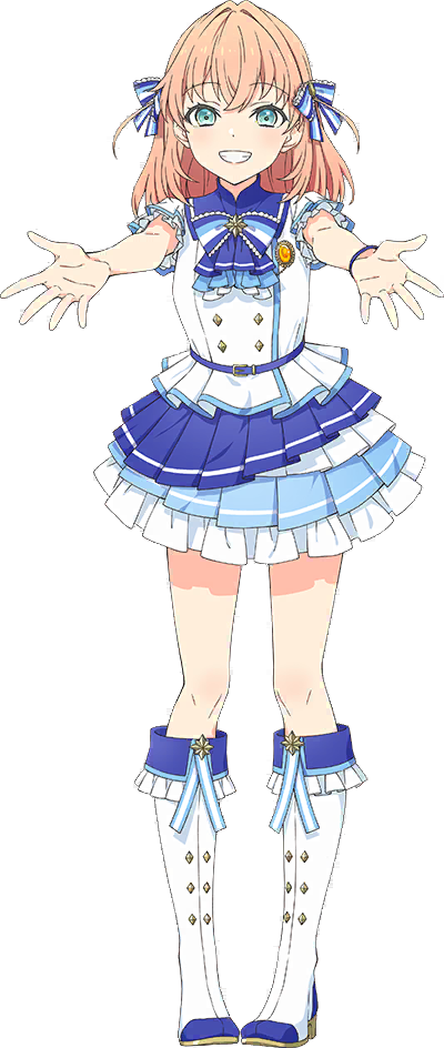 1girl 365_days_(love_live!) :d aqua_eyes ascot blue_ascot blue_bow blue_bowtie blue_ribbon blue_sailor_collar blue_skirt boots bow bowtie buttons crossed_bangs double-breasted fold-over_boots frilled_boots frills game_cg grin hair_ribbon hinoshita_kaho knee_boots layered_skirt link!_like!_love_live! looking_at_viewer love_live! medium_hair miniskirt official_alternate_costume official_art open_hands open_mouth orange_hair pleated_skirt reaching reaching_towards_viewer ribbon sailor_collar sailor_shirt shirt short_sleeves simple_background skirt smile solo standing striped_ribbon third-party_source transparent_background two_side_up virtual_youtuber white_footwear white_shirt