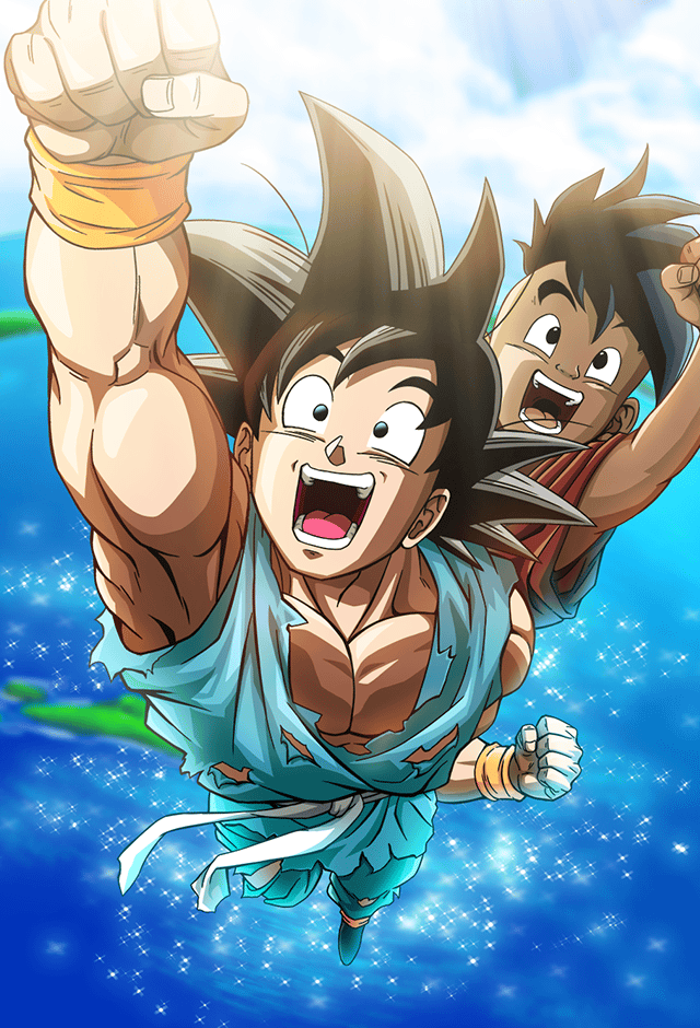 dragon_ball ending flying master_and_pupil ocean smile son_goku uub