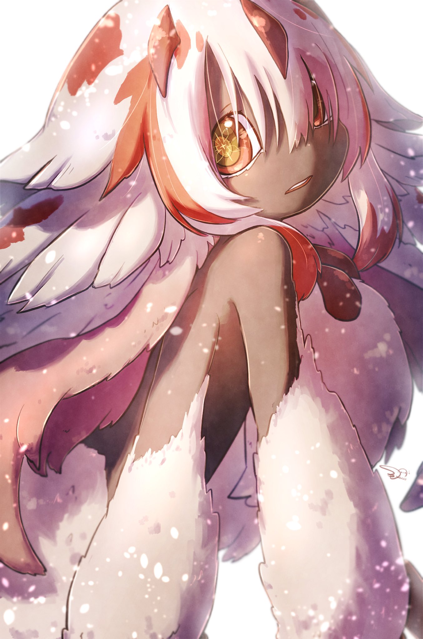 Bandam Faputa Made In Abyss Highres 1girl Black Skin Brown Eyes Colored Skin Dark 8230