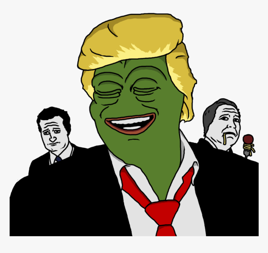 donald trump, pepe the frog, real life, non-web source, off-topic ...