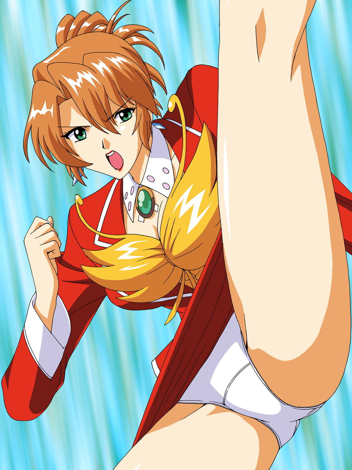 Sumeragi Aika Agent Aika Aika Series Highres 1990s Style Clothes Lift Panties