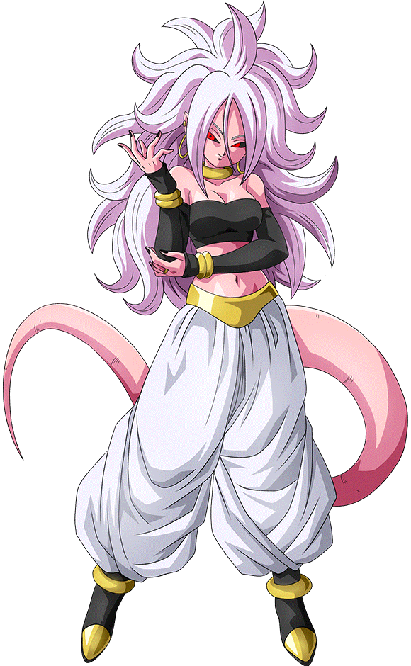 Android 21 Majin Android 21 Dragon Ball Dragon Ball Fighterz 1girl Black Sclera Bracelet