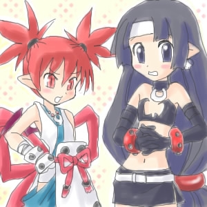 demon_girl disgaea etna_(disgaea) lowres makai_senki_disgaea_2 ninja tagme yukimaru