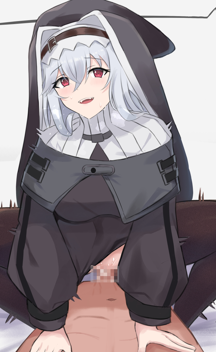 Multico Specter Arknights Arknights Silver Hair Commentary Request Highres Partial