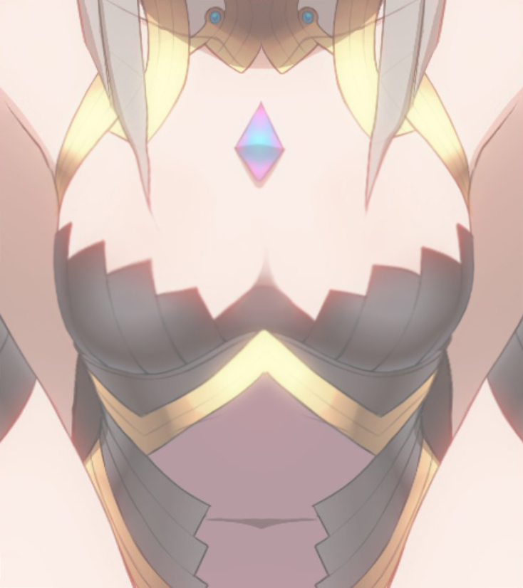 1girl absurdly_long_hair blush breasts cleavage glowing long_hair medium_breasts nia_(blade)_(xenoblade) nia_(xenoblade) ribbon shy thighs third-party_edit twintails very_long_hair xenoblade_chronicles_(series) xenoblade_chronicles_2