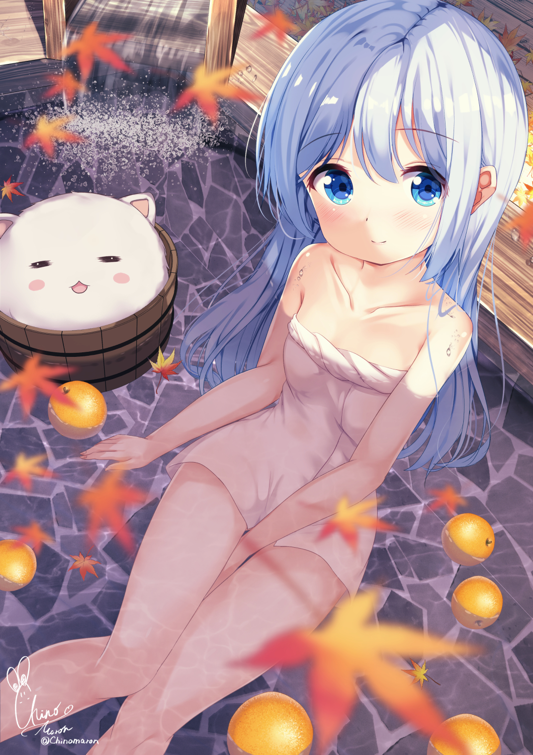 Chinomaron Kafuu Chino Tippy Gochiusa Gochuumon Wa Usagi Desu Ka Highres 1girl Angora