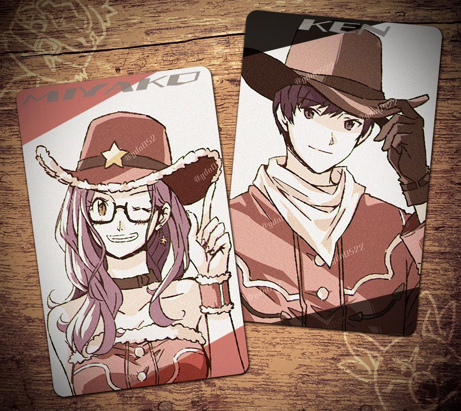 1boy 1girl couple cowboy_hat digimon hat ichijouji_ken inoue_miyako one_eye_closed wink