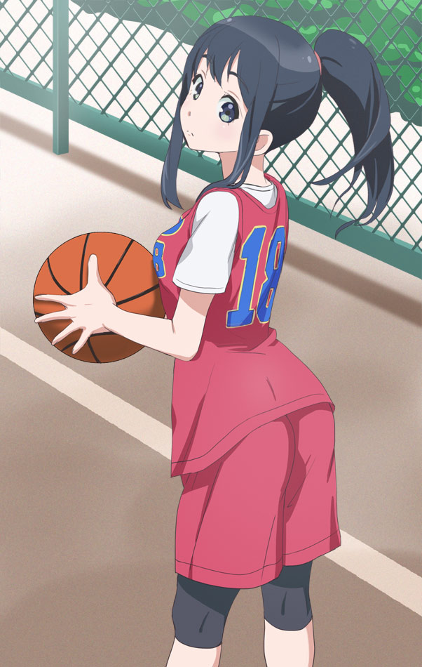 Haruyama Kazunori Shimada Mayu Wake Up Girls 1girl Ass Ball Basketball Basketball