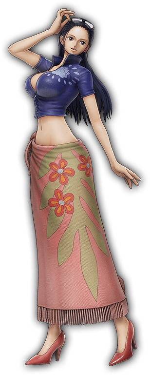 Nico Robin One Piece One Piece Odyssey Official Art 1girl Black Hair Breasts Female 